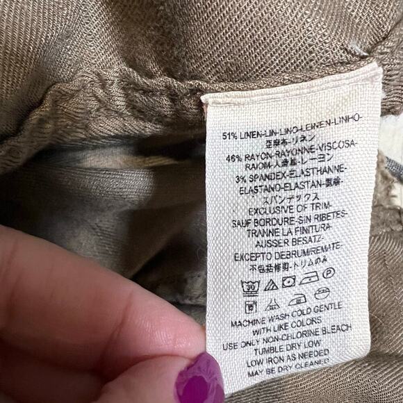 Free People Raw Hem Waterfall Femme Linen Jacket Sz S - Picture 12 of 12